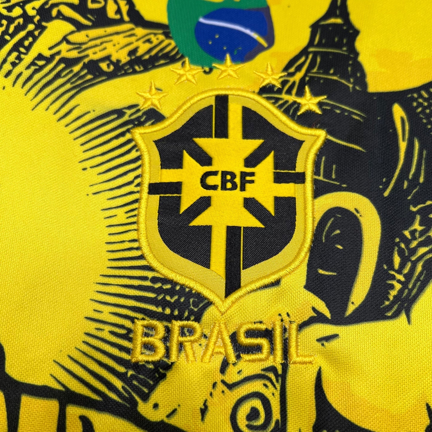 -Brésil maillot Concept 2024 Jaune