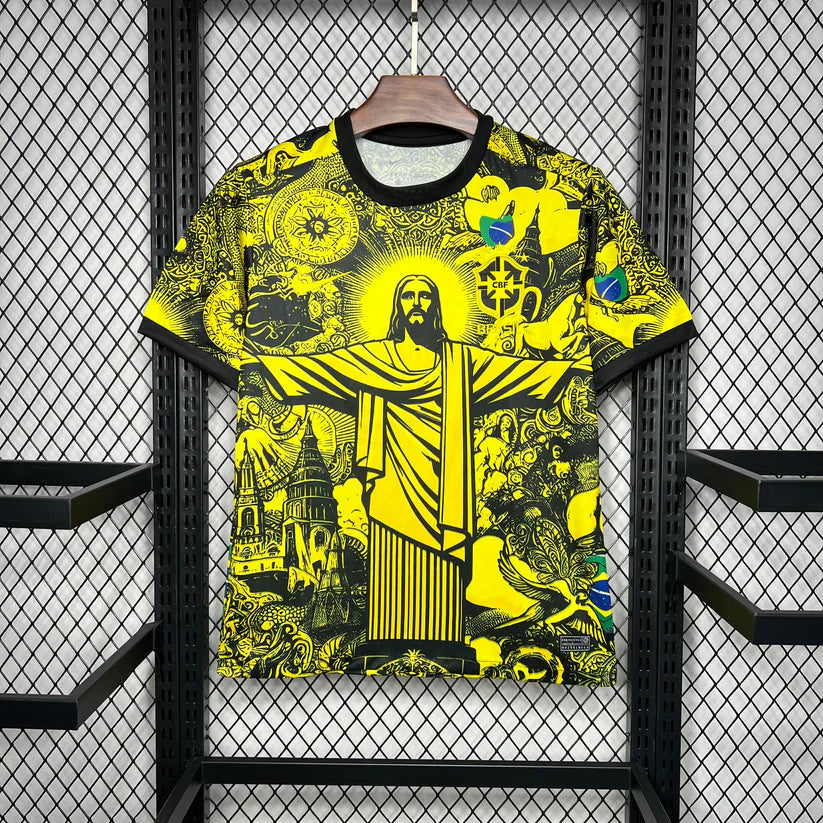 -Brésil maillot Concept 2024 Jaune
